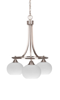 Paramount Three Light Chandelier in Brushed Nickel (200|3413-BN-212)