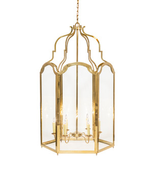 Ouro Six Light Pendant in Polished Brass (57|253960)