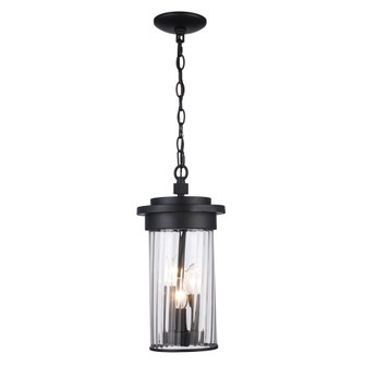 Carmel Three Light Outdoor Hanging Lantern in Black (110|51414 BK)