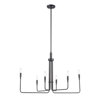 Charlotte Six Light Chandelier in Black (110|11316 BK)