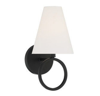 Compton One Light Wall Sconce in Matte Black (159|V6-L9-9150-1-89)