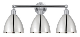 Edison Three Light Bath Vanity in Polished Chrome (405|616-3W-PC-MBD-75-PC)