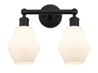 Edison Two Light Bath Vanity in Matte Black (405|616-2W-BK-G651-6)