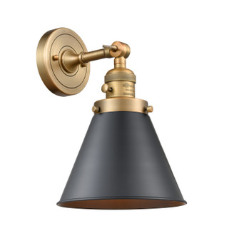 Franklin Restoration LED Wall Sconce in Brushed Brass (405|203SW-BB-M13-BK-LED)