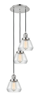 Franklin Restoration Three Light Pendant in Polished Nickel (405|113F-3P-PN-G172)