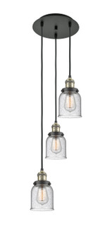 Franklin Restoration Three Light Pendant in Black Antique Brass (405|113F-3P-BAB-G54)