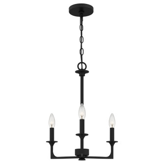 Prescott Three Light Chandelier in Matte Black (10|PRC5016MBK)