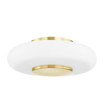 Blyford LED Flush Mount in Aged Brass (70|PI1896501-AGB)