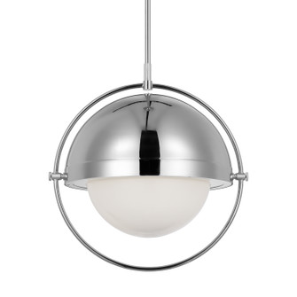 Bacall One Light Pendant in Polished Nickel (454|TP1111PN)