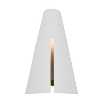 Cambre LED Wall Sconce in Matte White and Burnished Brass (454|KW1151MWTBBS-L1)