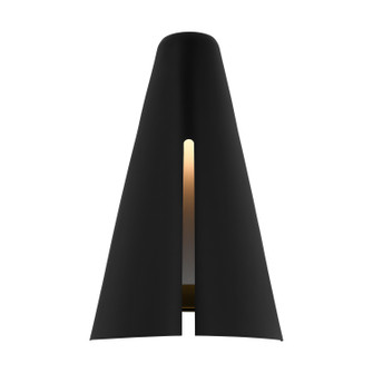Cambre LED Wall Sconce in Midnight Black and Burnished Brass (454|KW1151MBKBBS-L1)