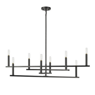 Hale Eight Light Chandelier in Black (106|IN20026BK)