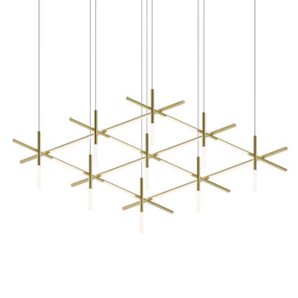 Labyrinth LED Pendant in Brass Finish (69|2105.14)