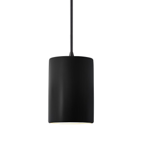 Radiance One Light Pendant in Gloss Black with Matte White (102|CER-9620-BKMT-DBRZ-RIGID)