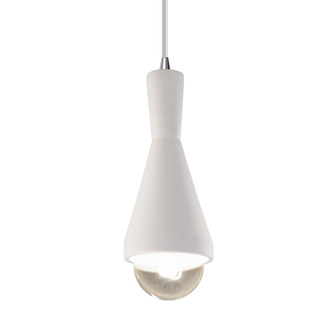 Radiance One Light Pendant in Bisque (102|CER-6520-BIS-CROM-WTCD)