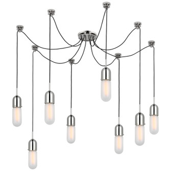 Junio LED Pendant in Polished Nickel (268|TOB 5645PN-FG-8)