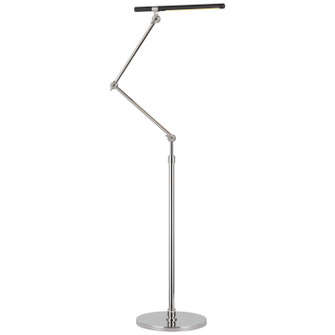 Heron LED Floor Lamp in Polished Nickel and Matte Black (268|IKF 1506PN/BLK)