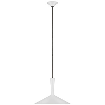 Rosetta LED Pendant in Matte White and Bronze (268|ARN 5541WHT/BZ)