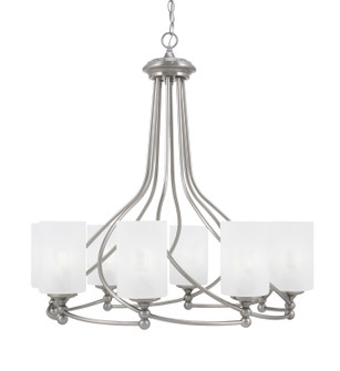 Capri Eight Light Chandelier in Brushed Nickel (200|908-BN-3001)