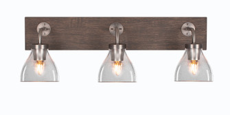 Oxbridge Three Light Bathroom Lighting in Graphite & Painted Distressed Wood-look (200|1773-GPDW-4760)