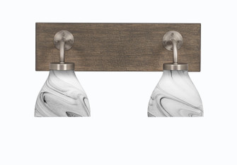 Oxbridge Two Light Bathroom Lighting in Graphite & Painted Distressed Wood-look (200|1772-GPDW-4769)