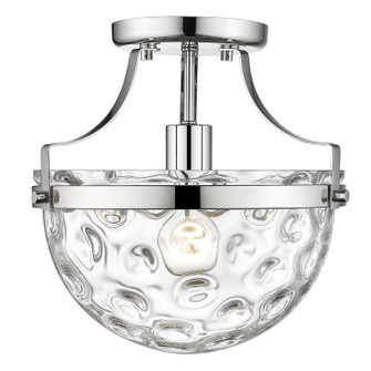 Quinn One Light Semi-Flush Mount in Polished Nickel (106|IN60099PN)