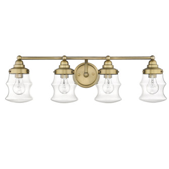Keal Four Light Vanity in Antique Brass (106|IN40074ATB)
