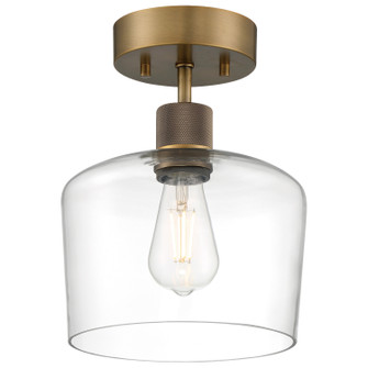 Port Nine Chardonnay LED Semi Flush Mount in Antique Brushed Brass (18|63147LEDDLP-ABB/CLR)