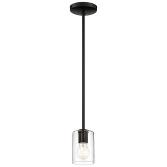 Oslo LED Pendant in Matte Black (18|62585LEDDLP-MBL/CLR)