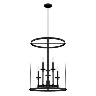 Briargrove Six Light Foyer Pendant in Matte Black (47|19698)