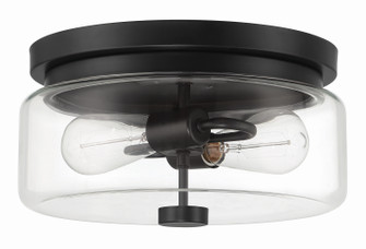 Bennet Two Light Outdoor Flushmount in Midnight (46|ZA5337-MN)