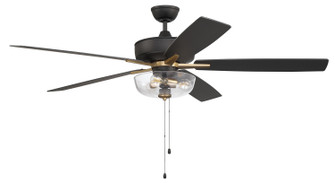 Super Pro 101 60''Ceiling Fan in Flat Black/Satin Brass (46|S101FBSB5-60BWNFB)