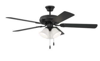 Decorator's Choice 3 Light Kit 52''Ceiling Fan in Flat Black (46|DCF52FB5C3W)