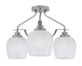 Odyssey Three Light Semi-Flush Mount in Brushed Nickel (200|2607-BN-4811)