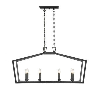 Lizabeth Eight Light Chandelier in Matte Black (59|4528-MB)