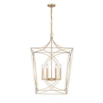 Tracy Six Light Pendant in Painted Modern Gold (59|4003-PMG)