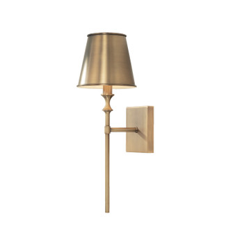 Whitney One Light Wall Sconce in Aged Brass (65|649711AD-708)