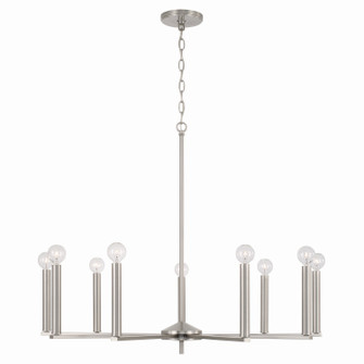 Portman Nine Light Chandelier in Brushed Nickel (65|448691BN)