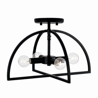 Lawson Four Light Dual Mount Semi Flush/Pendant in Matte Black (65|248841MB)