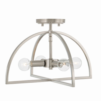 Lawson Four Light Dual Mount Semi Flush/Pendant in Brushed Nickel (65|248841BN)