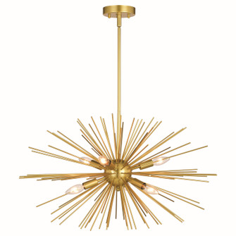 Nikko Six Light Pendant in Gold (63|P0366)