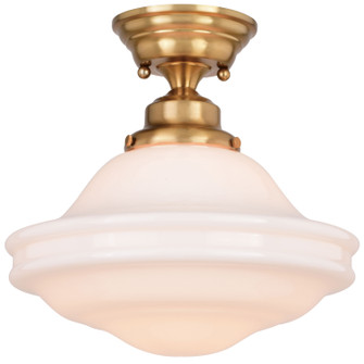 Huntley One Light Semi-Flush Mount in Natural Brass (63|C0261)