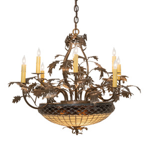 Greenbriar Oak 11 Light Chandelier in Antique Copper (57|259045)