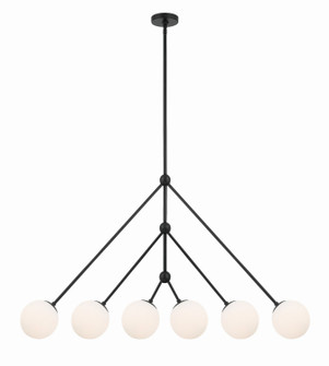 Omni Six Light Chandelier in Matte Black (60|OMN-3006-MK)