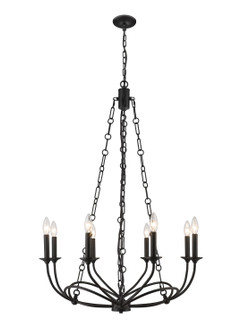 Arabella Eight Light Chandelier in Matte Black (224|3500-8MB)