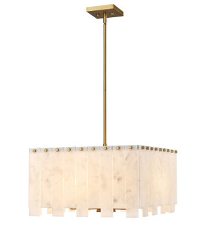 Viviana Eight Light Chandelier in Rubbed Brass (224|345P20-RB)