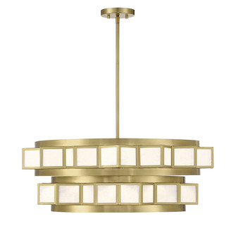 Gideon Six Light Chandelier in Warm Brass (51|1-3166-6-322)