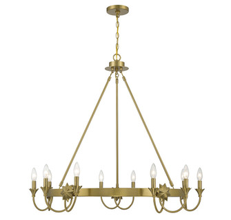 Sullivan Ten Light Chandelier in Warm Brass (51|1-2208-10-322)