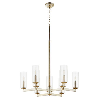 Merrick Nine Light Chandelier in Aged Silver Leaf (19|674-9-60)