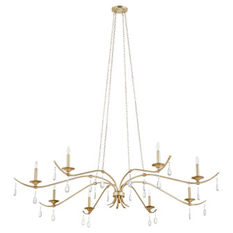 Lorelei Eight Light Chandelier in Aged Silver Leaf (19|602-8-60)